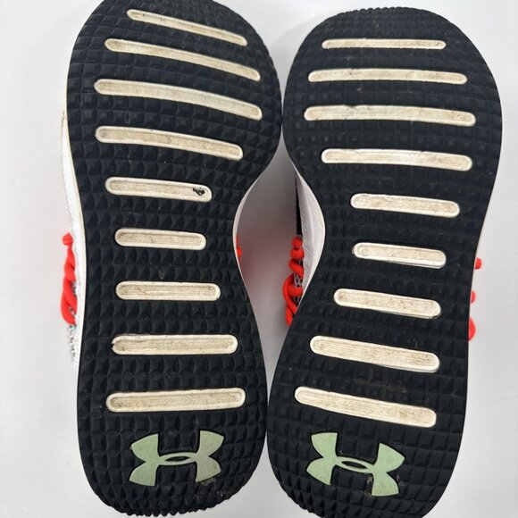 Under Armour Shoes Womens 9 Breathe Lace up White Running Sneakers 3019973-100 - Picture 5 of 8